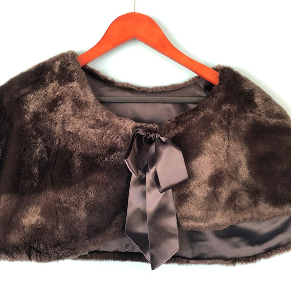 Faux fur stole